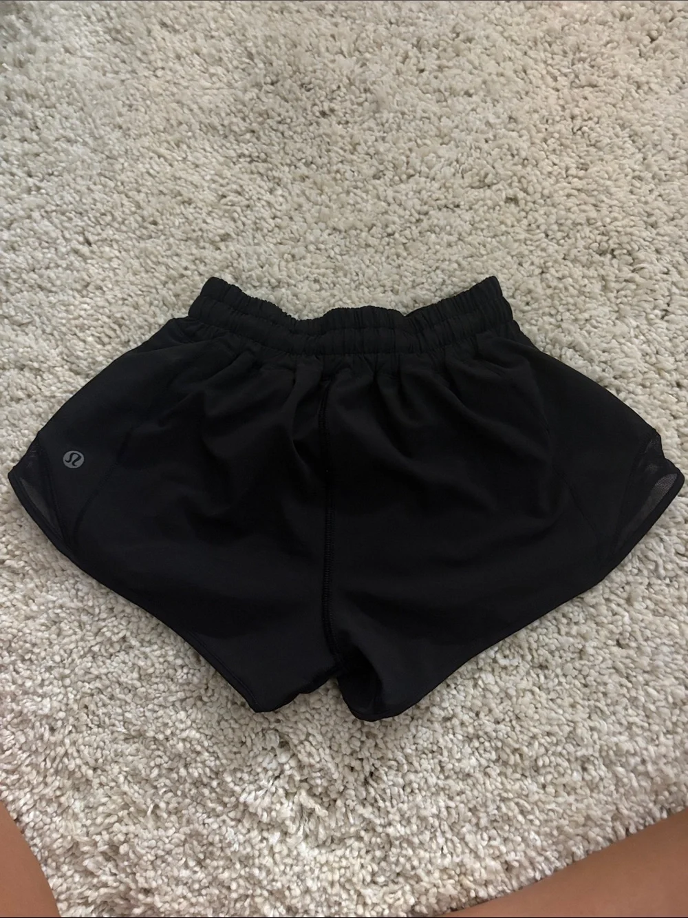 lululemon athletica Black Women's Athletic Shorts with Side Slits